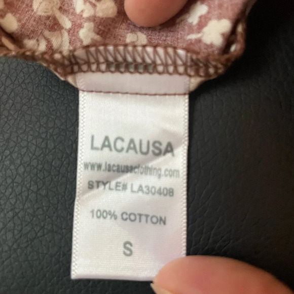 Lacausa Playa Mini Dress in Cocoa Magic Mushroom Print. NWT size small. - Picture 2 of 7